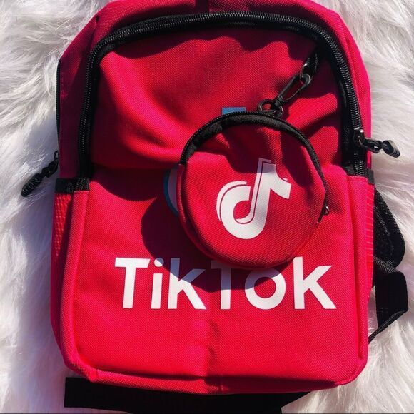 Brand New Trendy Kids Tik Tok School‎ Bagpack with coin purse (Pink)Small - Picture 5 of 8